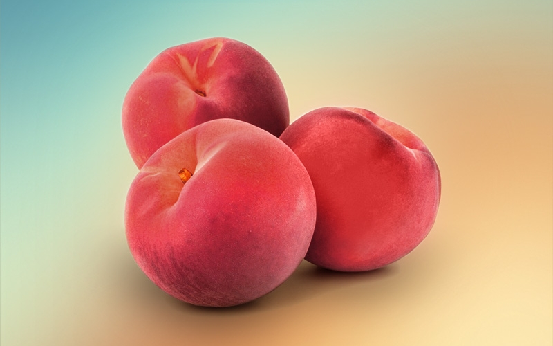 Red peaches