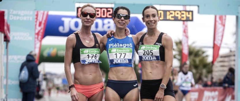 Laura García-Caro, embajadora de Plus Berries, se proclama subcampeona de España de 20 Km marcha.