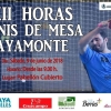 COLABORANDO  CON LA “XII HORAS DE TENIS DE MESA”